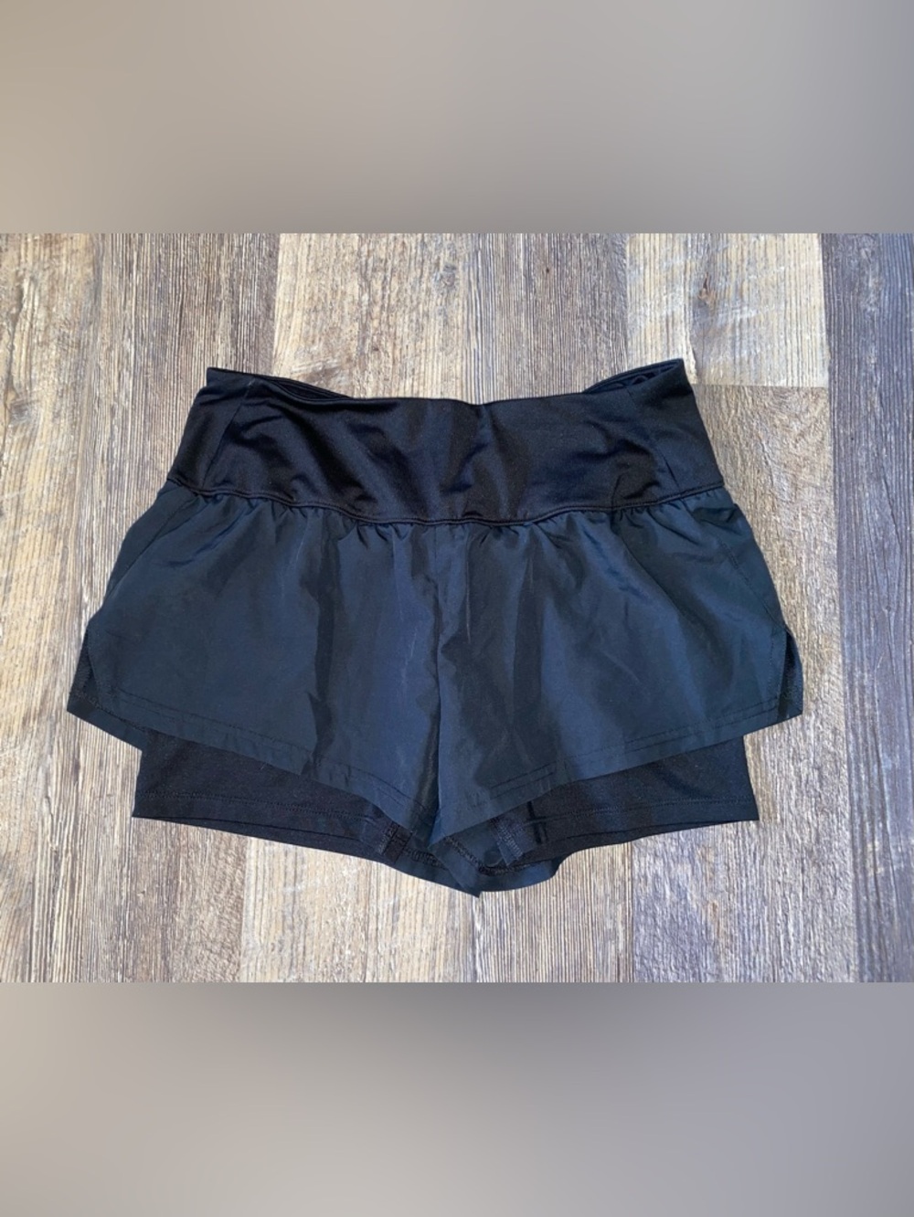 Champion Black Women's Athletic Layered Shorts
